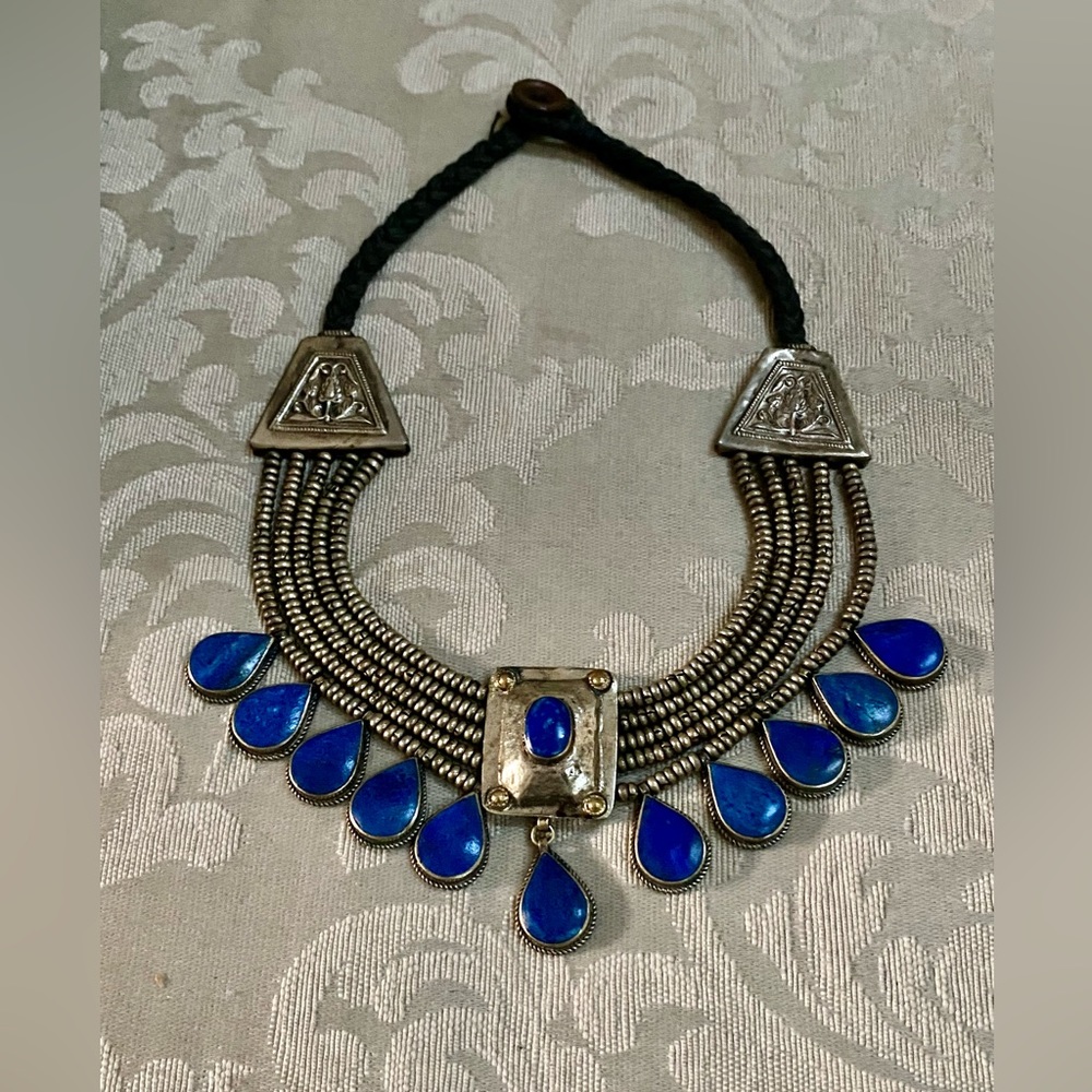 Vintage Blue Lapis Necklace